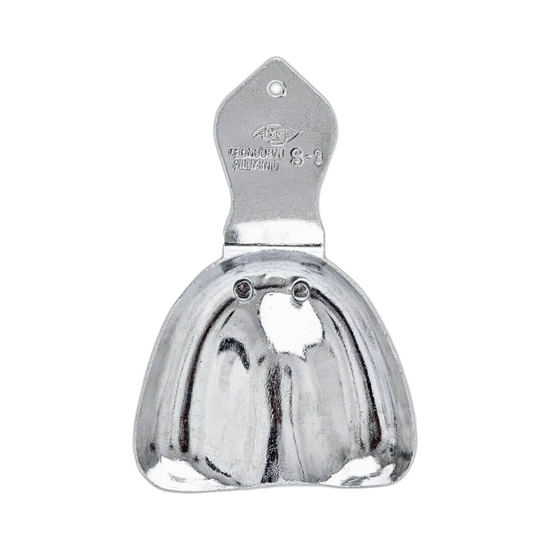 Moldeira Adulto Rasa (Desdentado) Lisa Alumínio - Tecnodent - Dental Access