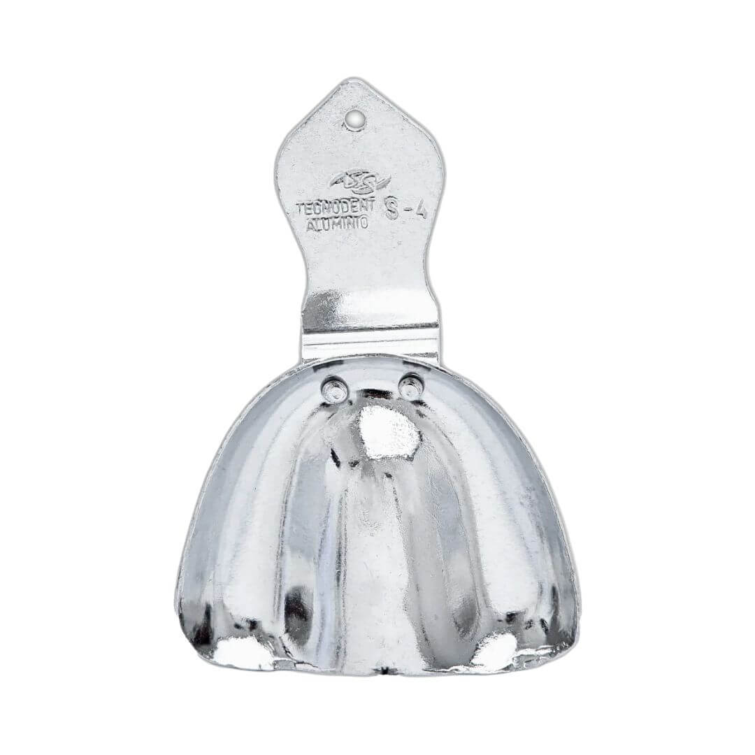 Moldeira Adulto Rasa (Desdentado) Lisa Alumínio - Tecnodent - Dental Access