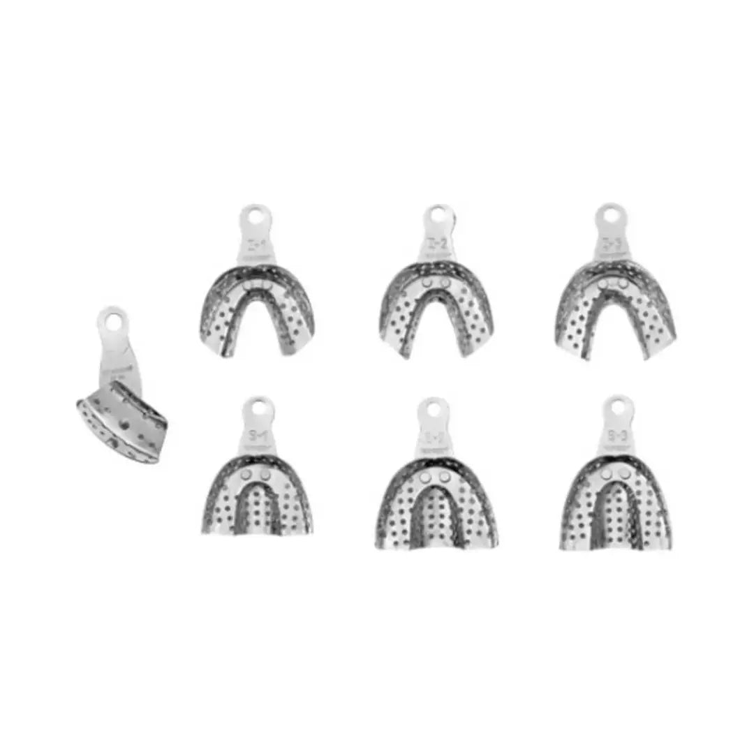 Moldeiras Infantil Perfurada Aluminio 7 Peças - Tecnodent - Dental Access
