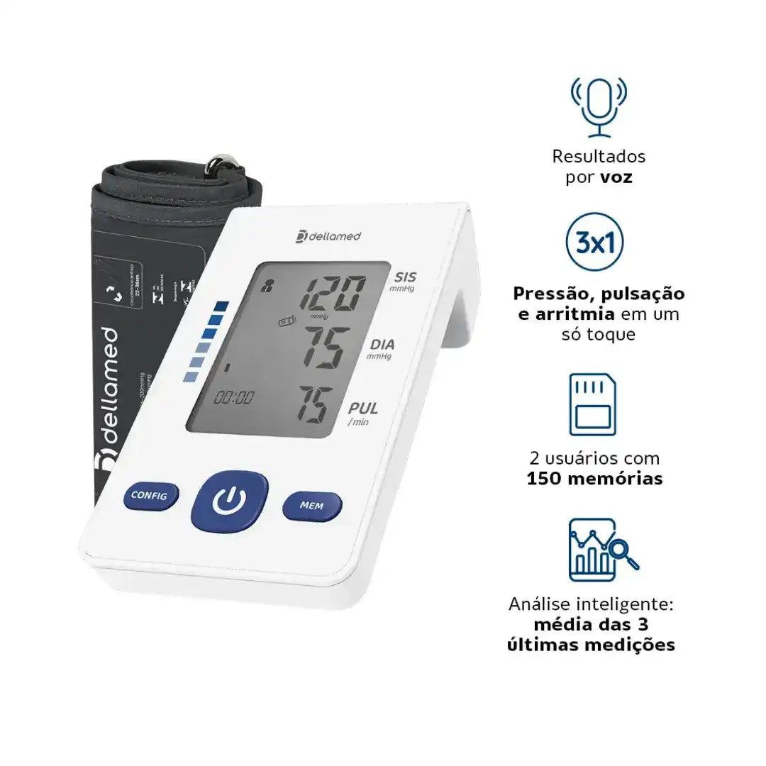 Monitor de Pressão Digital de Braço DBP-6177 - Dellamed | Dental Access