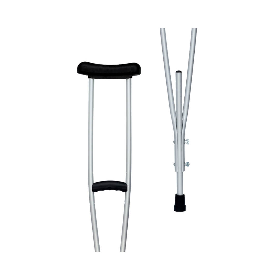 Muleta Axilar Alumínio Apoio Injetado (Par) - Indaiá