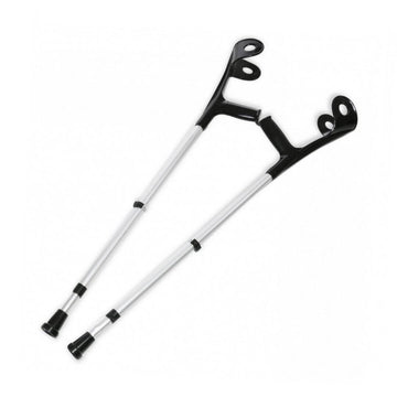 Muleta Canadense Braçadeira Fixa 150kg Preta CF1P - Indaiá