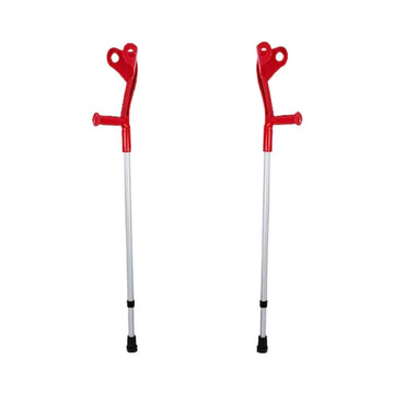 Muleta Canadense Alumínio Apoio Fixo 130Kg (Par) - Indaiá