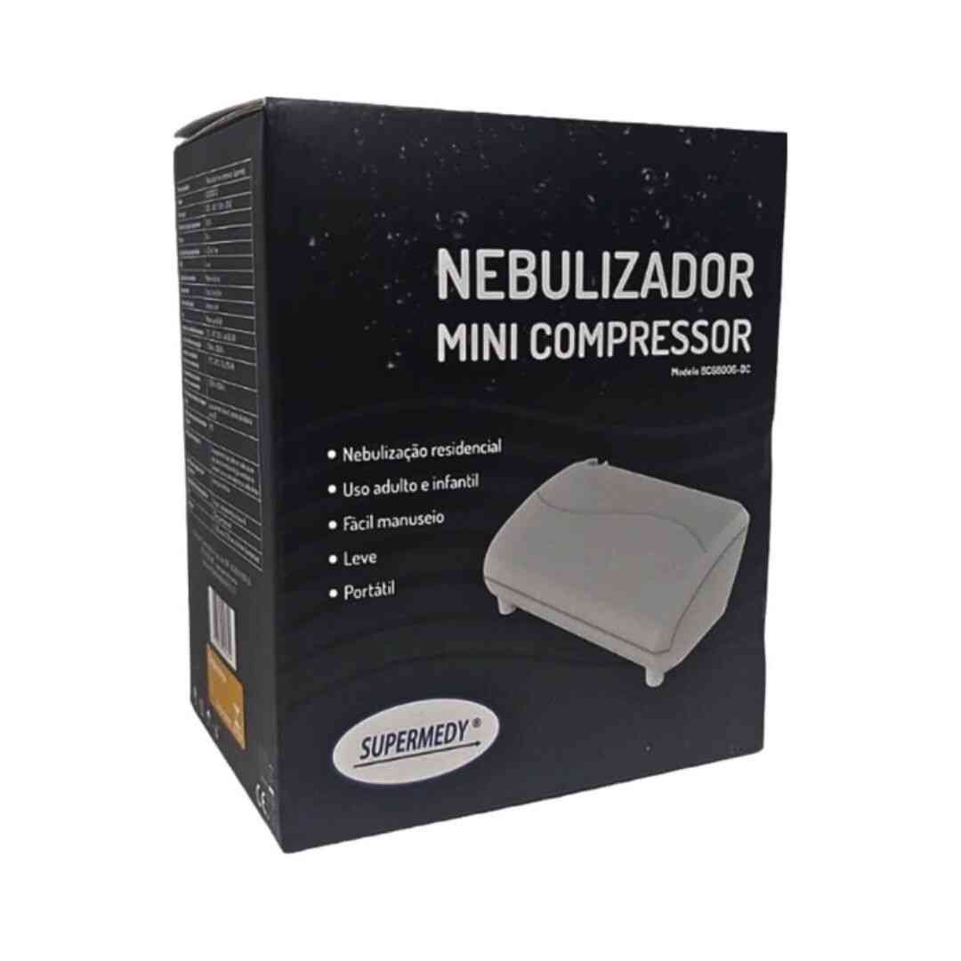 NebulizadorI Inalador Mini Compressor Bivolt Supermedy Dental Access