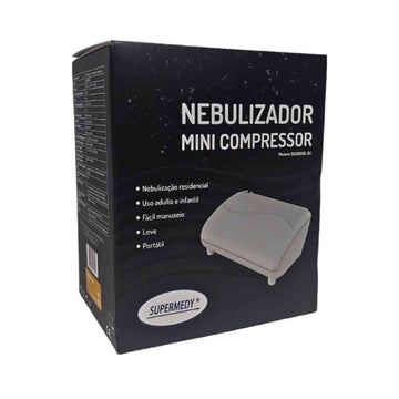 NebulizadorI Inalador Mini Compressor Bivolt Supermedy Dental Access