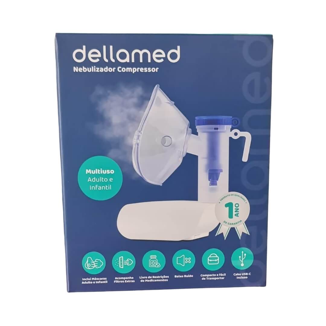 Nebulizador Inalador de Ar Comprimido - Dellamed