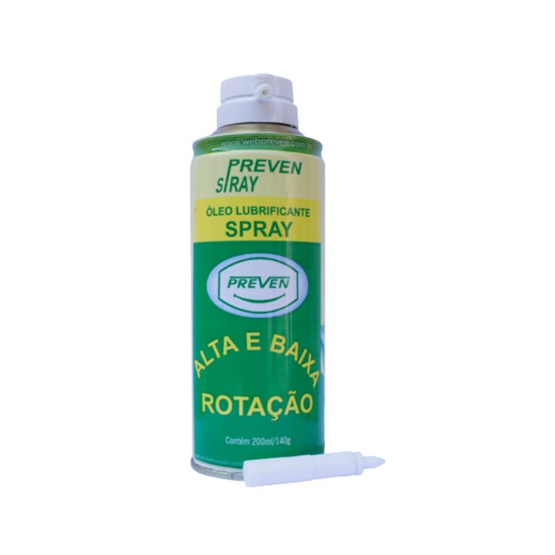 Óleo Spray Lubrificante Baixa e Alta Rotação 200 ML - Preven - Dental Access