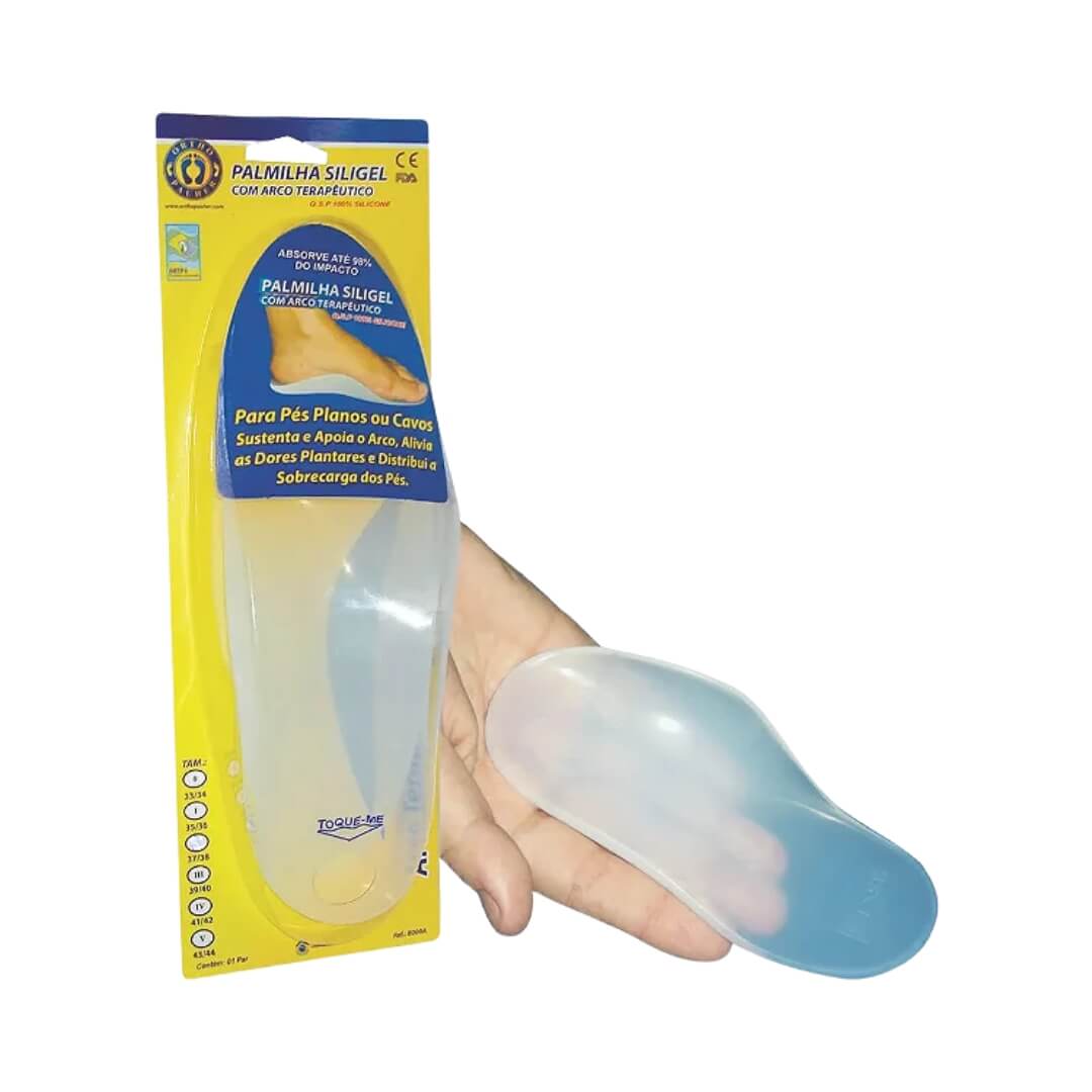 Palmilha Siligel com Arco Terapêutico Adulto - Ortho Pauher - Dental Access