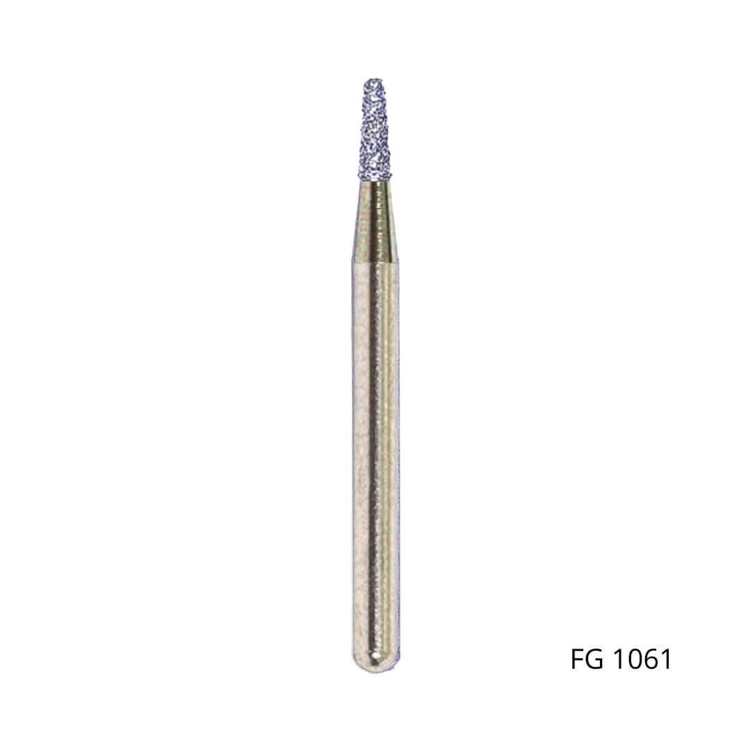 Ponta Diamantada Cônica Extremidade Plana FG - Fava