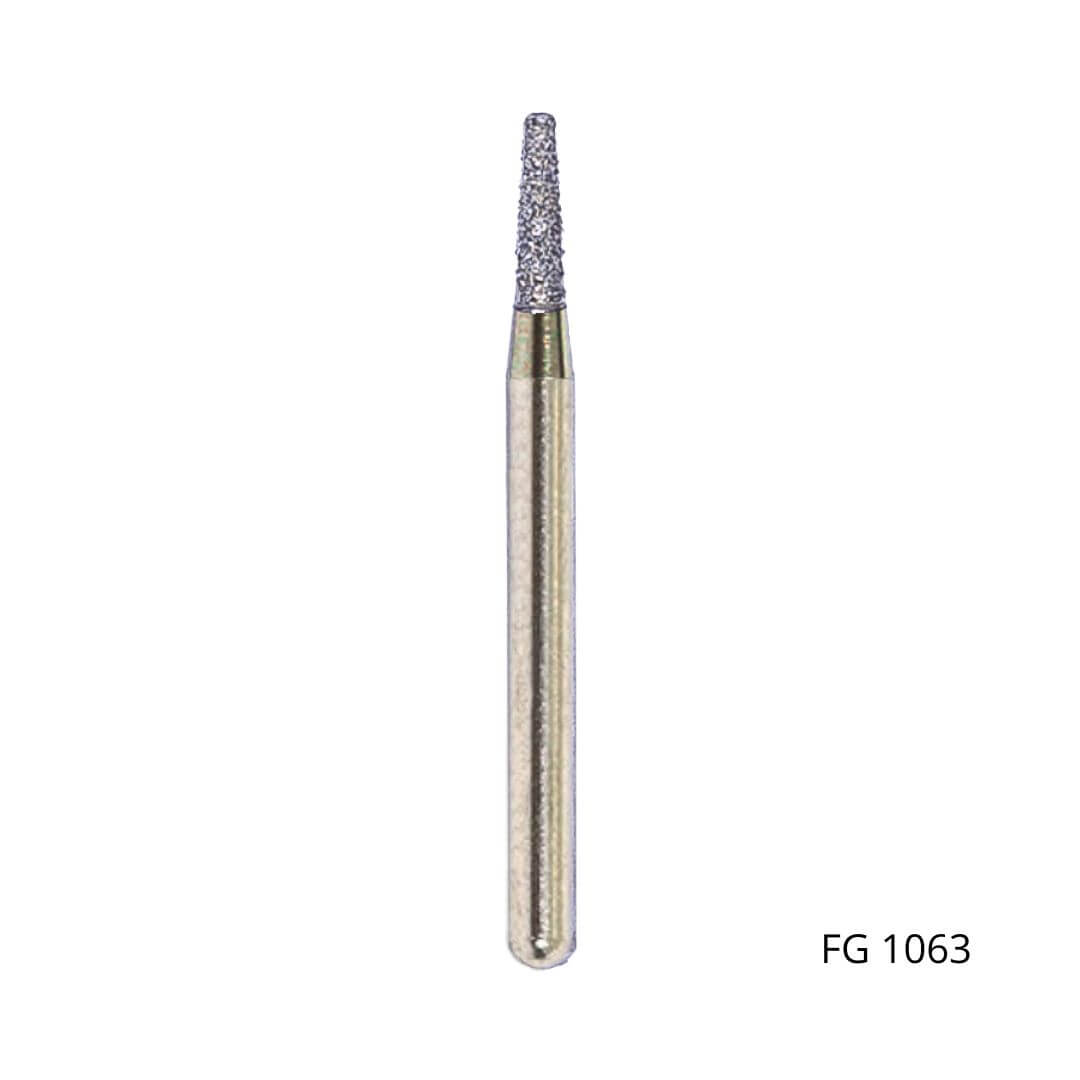 Ponta Diamantada Cônica Extremidade Plana FG - Fava