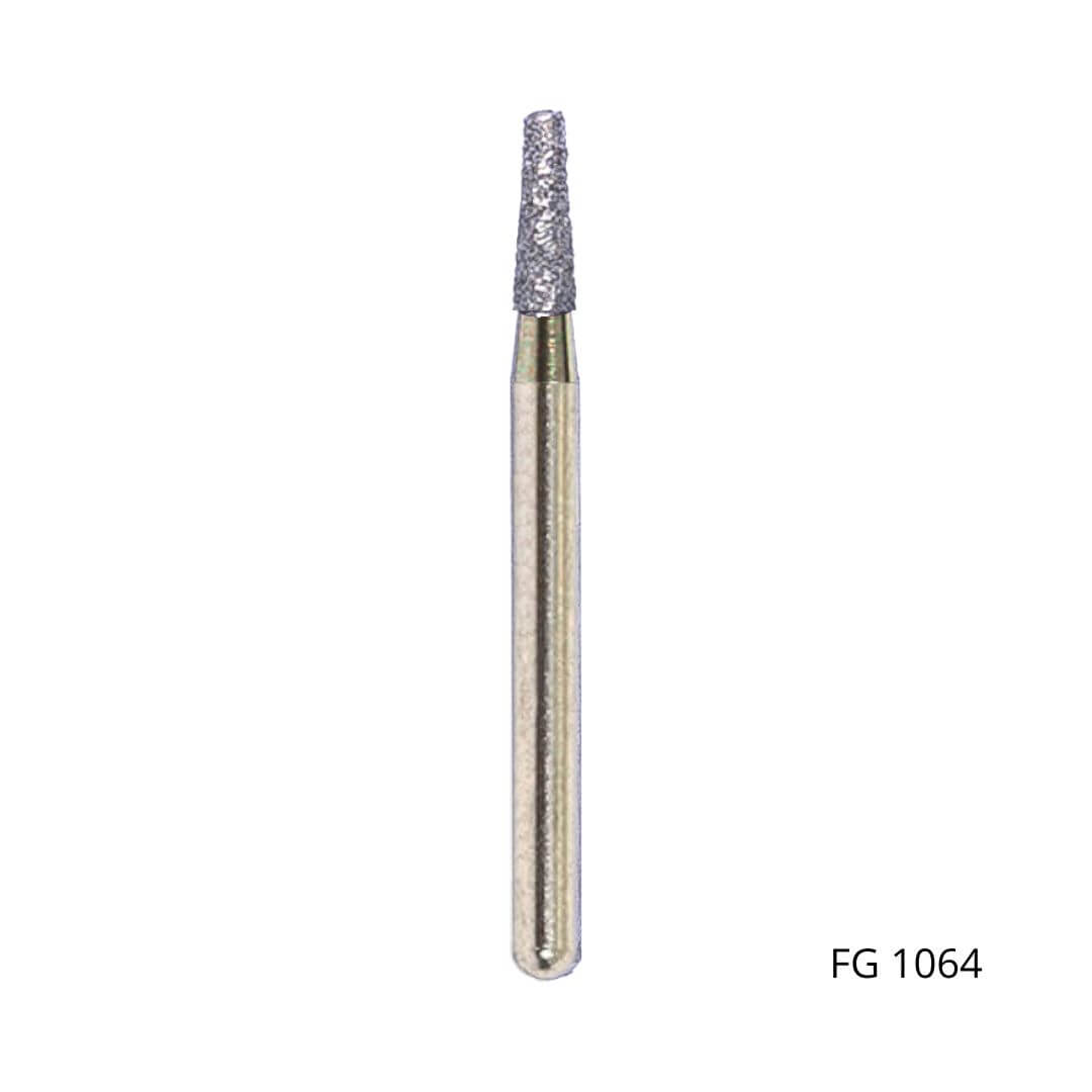 Ponta Diamantada Cônica Extremidade Plana FG - Fava