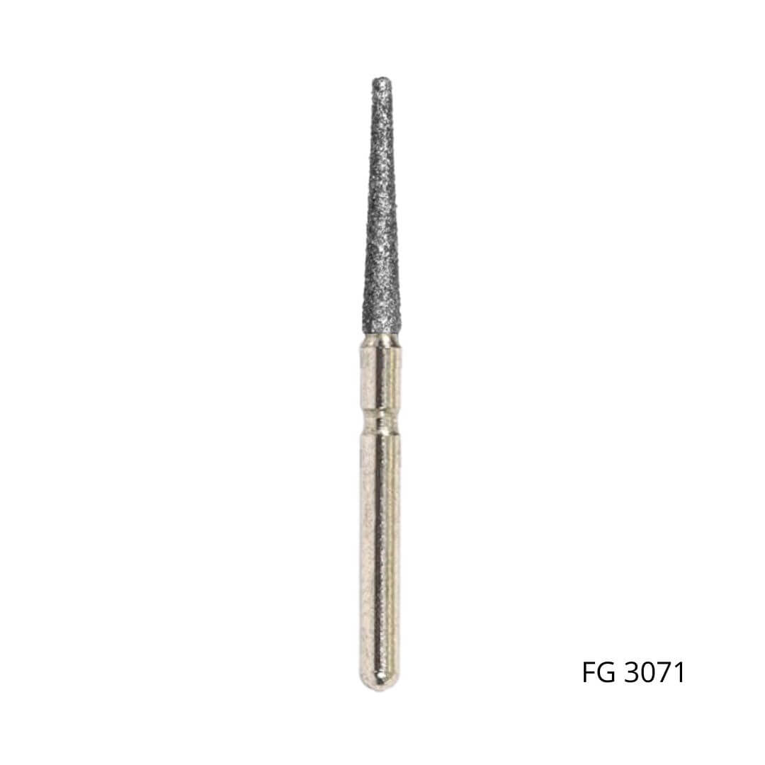 Ponta Diamantada Cônica Extremidade Plana FG - Fava