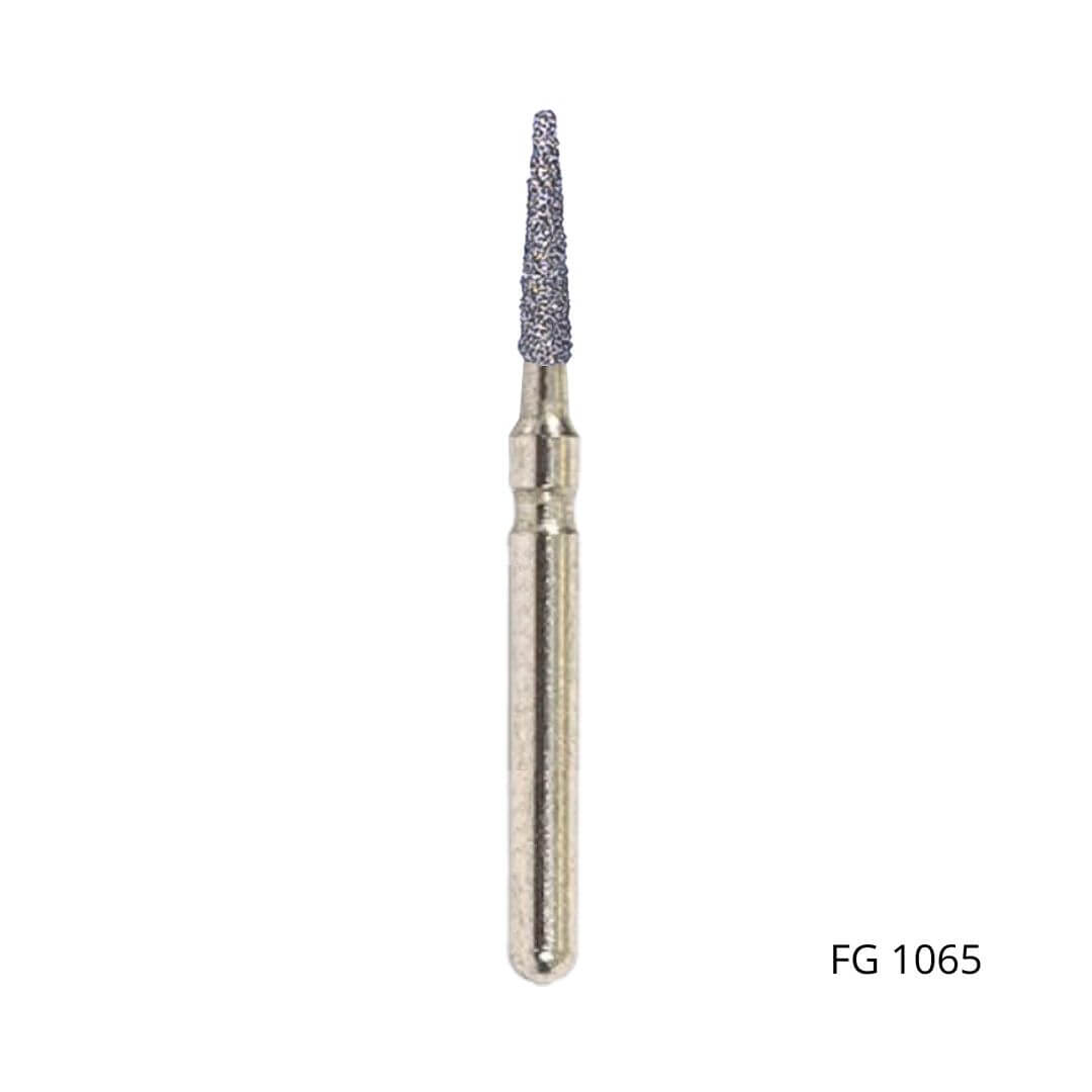 Ponta Diamantada Cônica Extremidade Plana FG - Fava