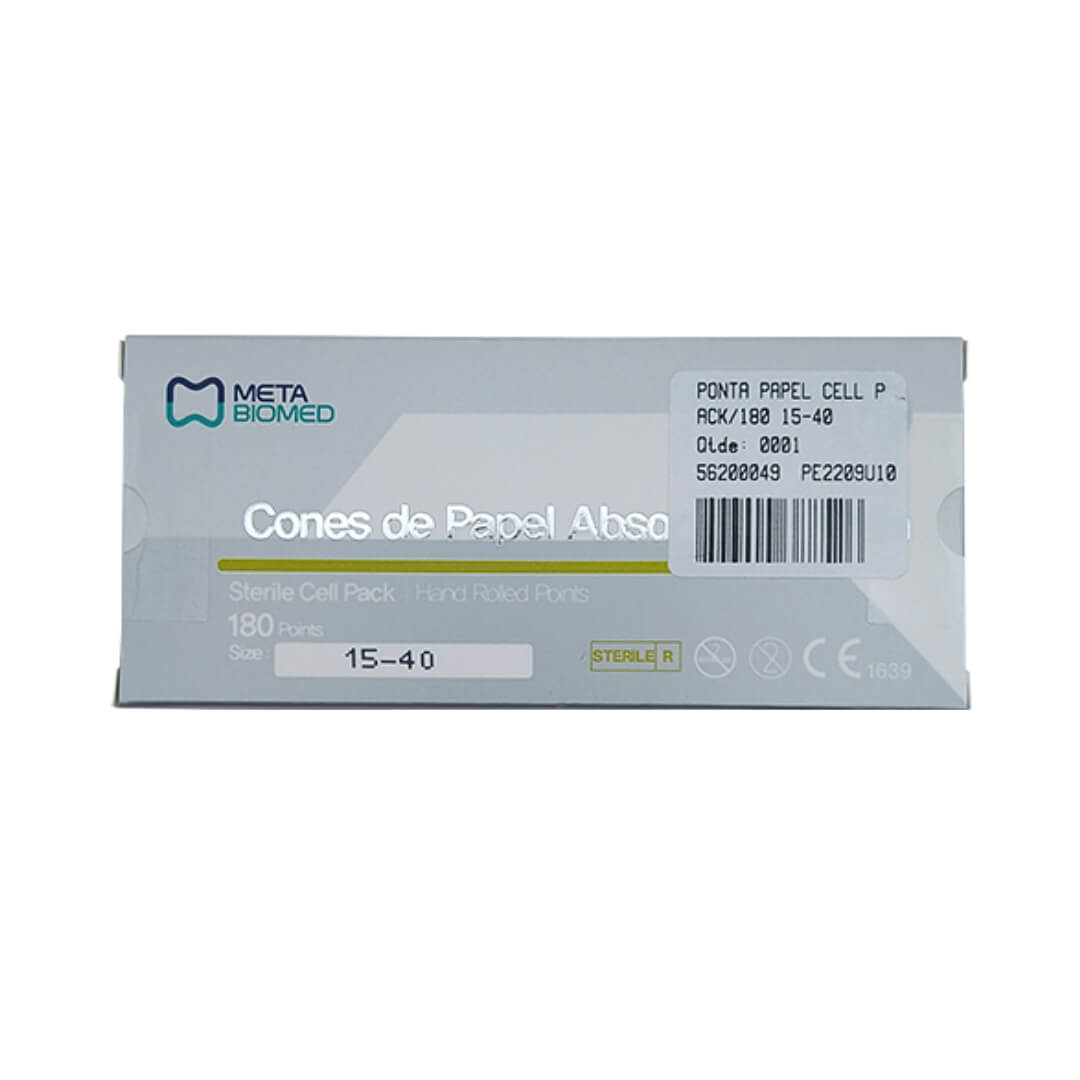 Ponta de Papel Absorvente Cell Pack com 180Un - Injecta - Dental Access