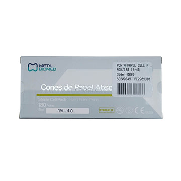 Ponta de Papel Absorvente Cell Pack com 180Un - Injecta - Dental Access
