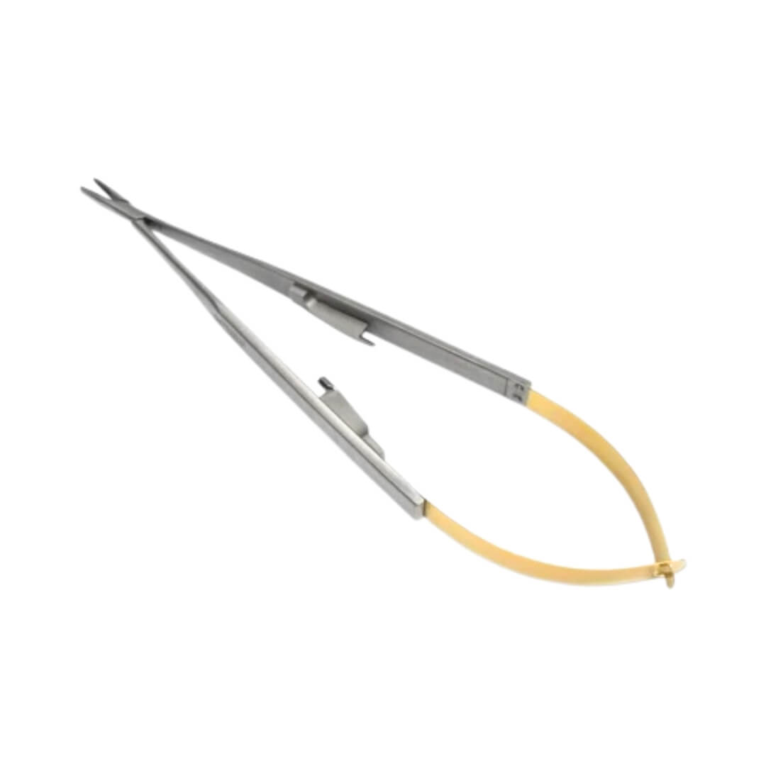 Porta Agulha Castroviejo Liso com Wídia Reto 14cm - Fava