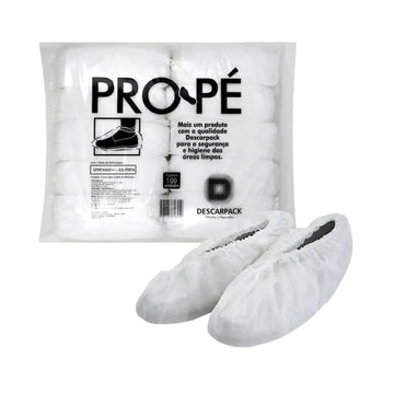 Propé Sapatilha TNT Branco 100 Pares - Descarpack