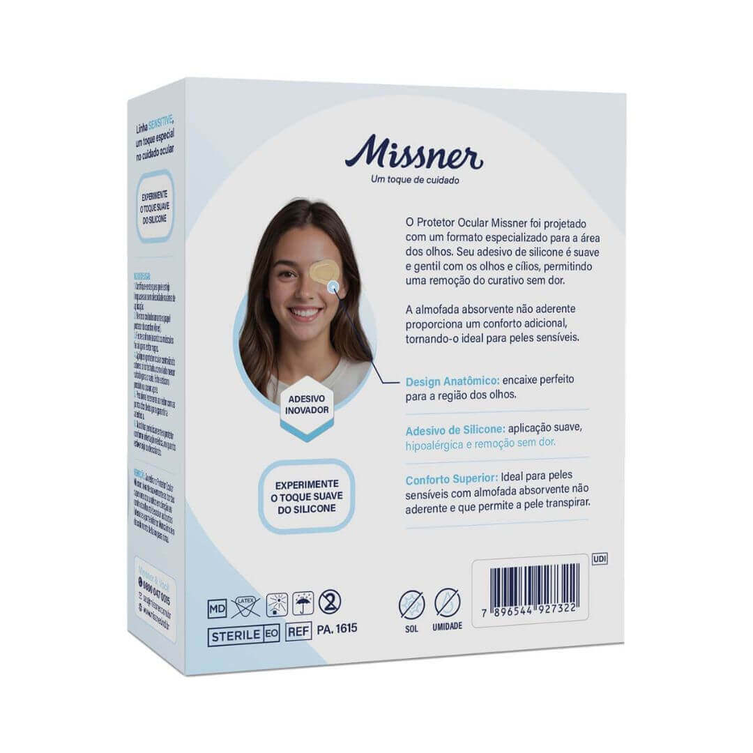 Protetor Ocular Sensitive Adesivo de Silicone - Missner - Dental Access