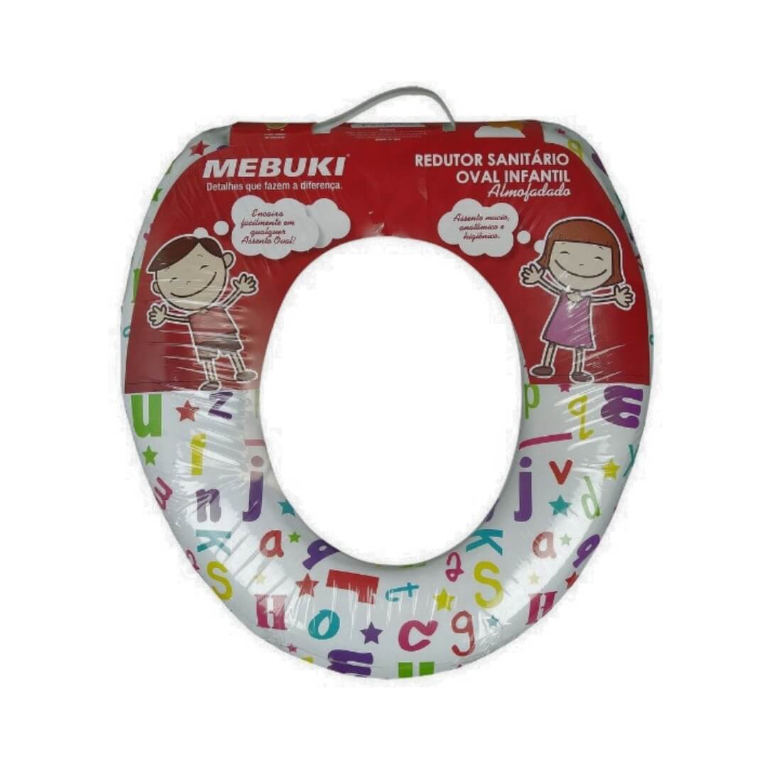 Redutor Sanitário Oval Infantil Almofadado - Mebuki