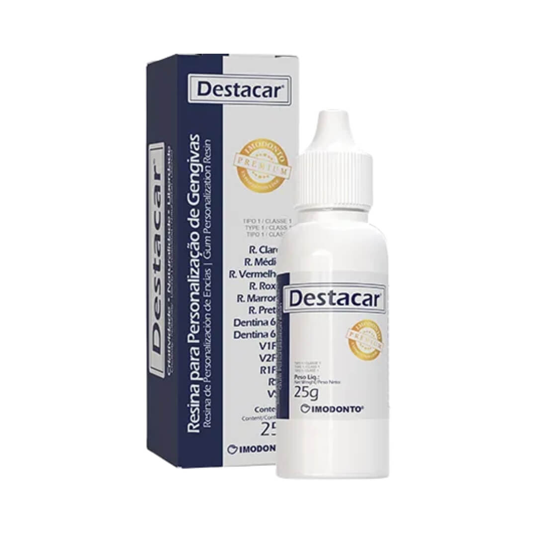 Resina Acrílica P/ Gengivas 25g Pó Rosa Médio - Imodonto - Dental Access