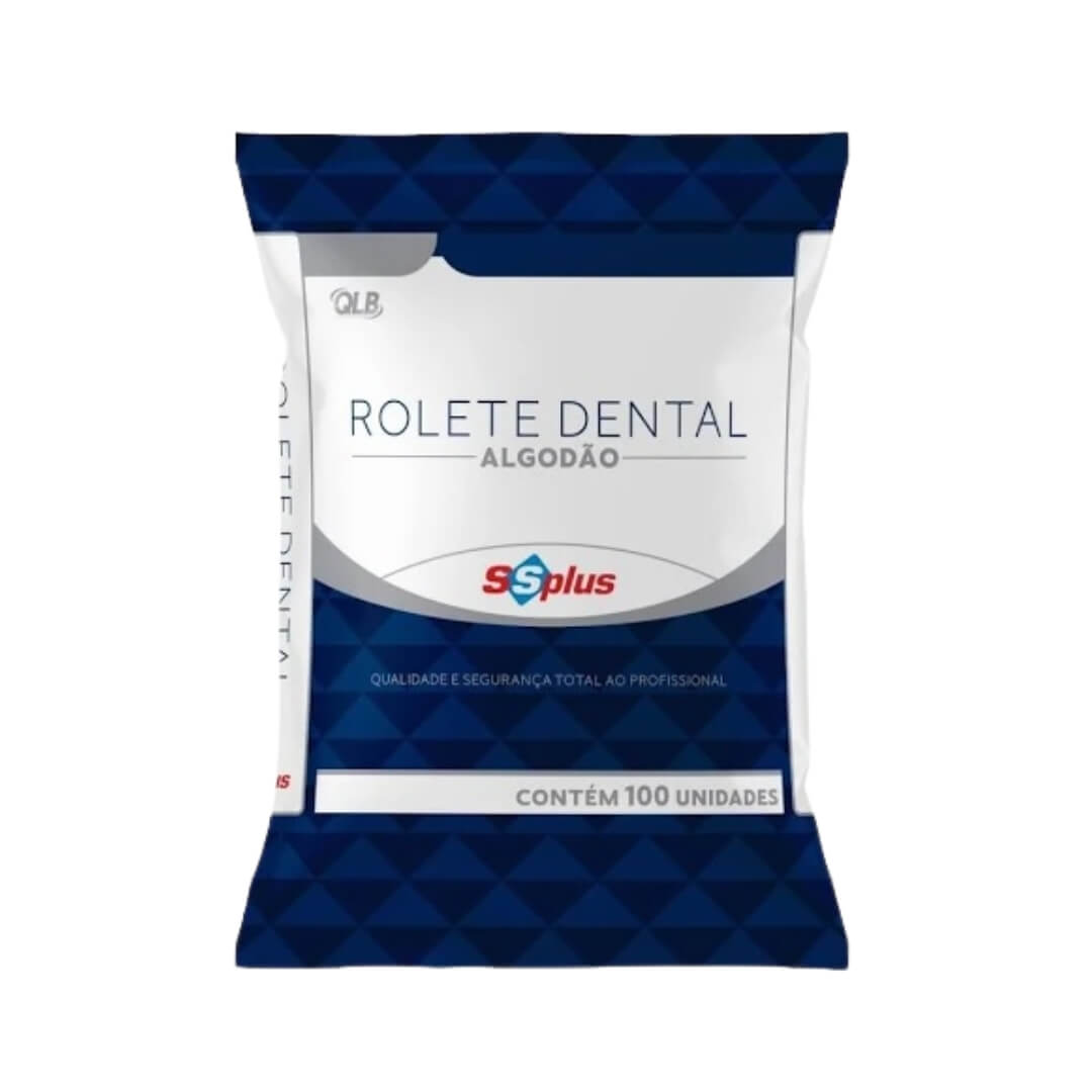 Rolete Dental de Algodão 100 Rolos -  Ssplus - Dental Access