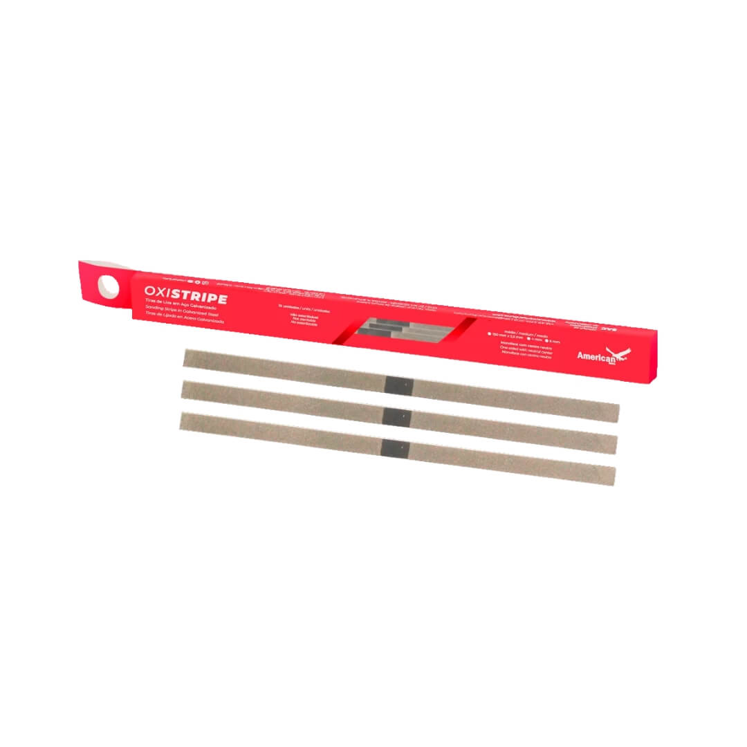 Tira de Lixa de Aço Galvanizado Oxistripe - American Burrs - Dental Access