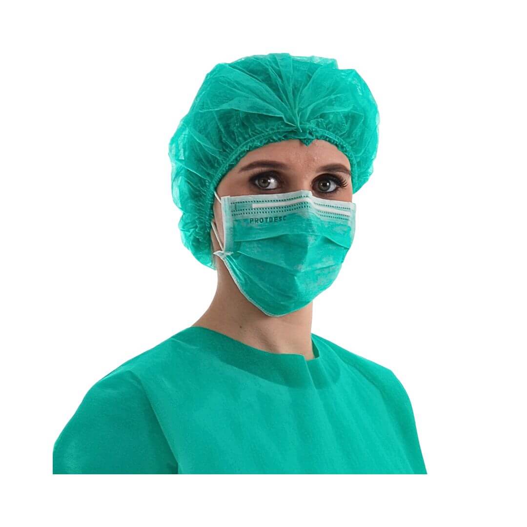 Touca Descartável Sanfonada TNT 100UN - Protdesc
