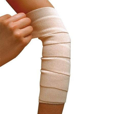 Atadura Bandagem Elástica Bege de Alta Compressão - Mercur - Dental Access