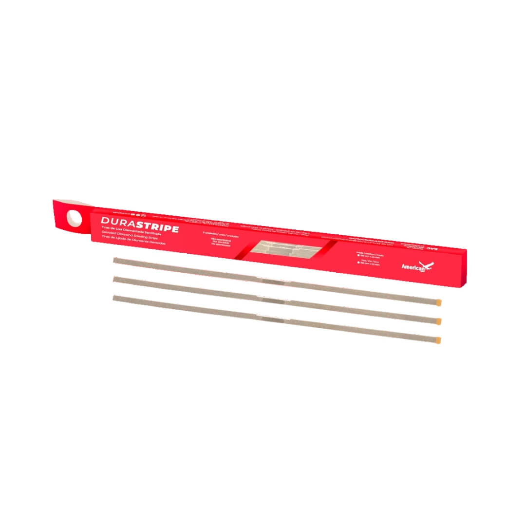 Tira de Lixa Diamantada Serrilhada Durastripe - American Burrs - Dental Access