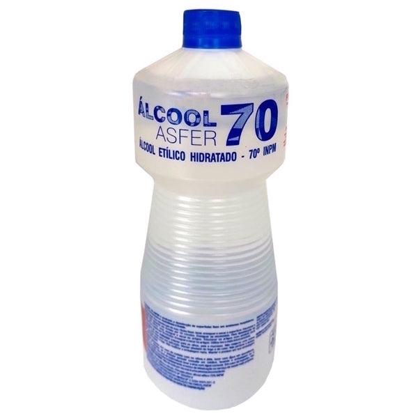 Álcool Etílico Hidratado 70° INPM Hospitalar de 1L - Asfer - Dental Access