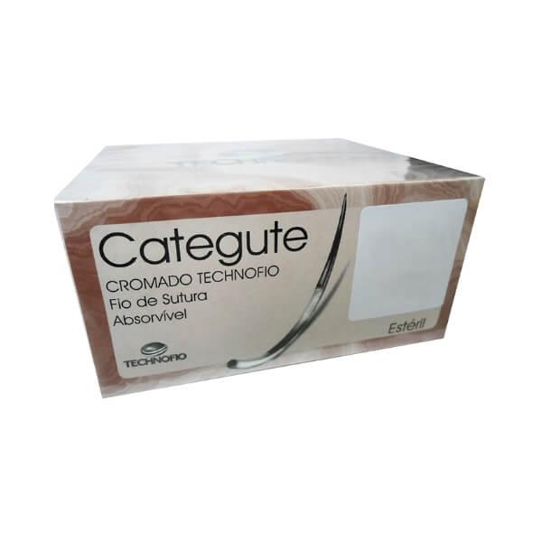 Fio de Sutura Abs. Categute Cromado Ag-3/8C-30mm - Technofio - Dental Access