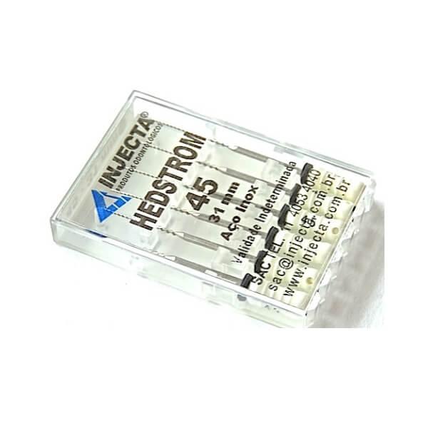 Limas Hedstrom 31MM Caixa com 6 Unidades - Injecta - Dental Access