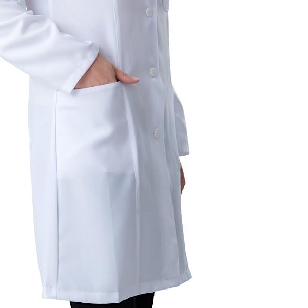 Jaleco Feminino Oxford Branco Manga Longa Básico - Namastê - Dental Access