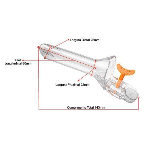 Espéculo Vaginal Descartável não Estéril não Lubrificado - Adlin - Dental Access