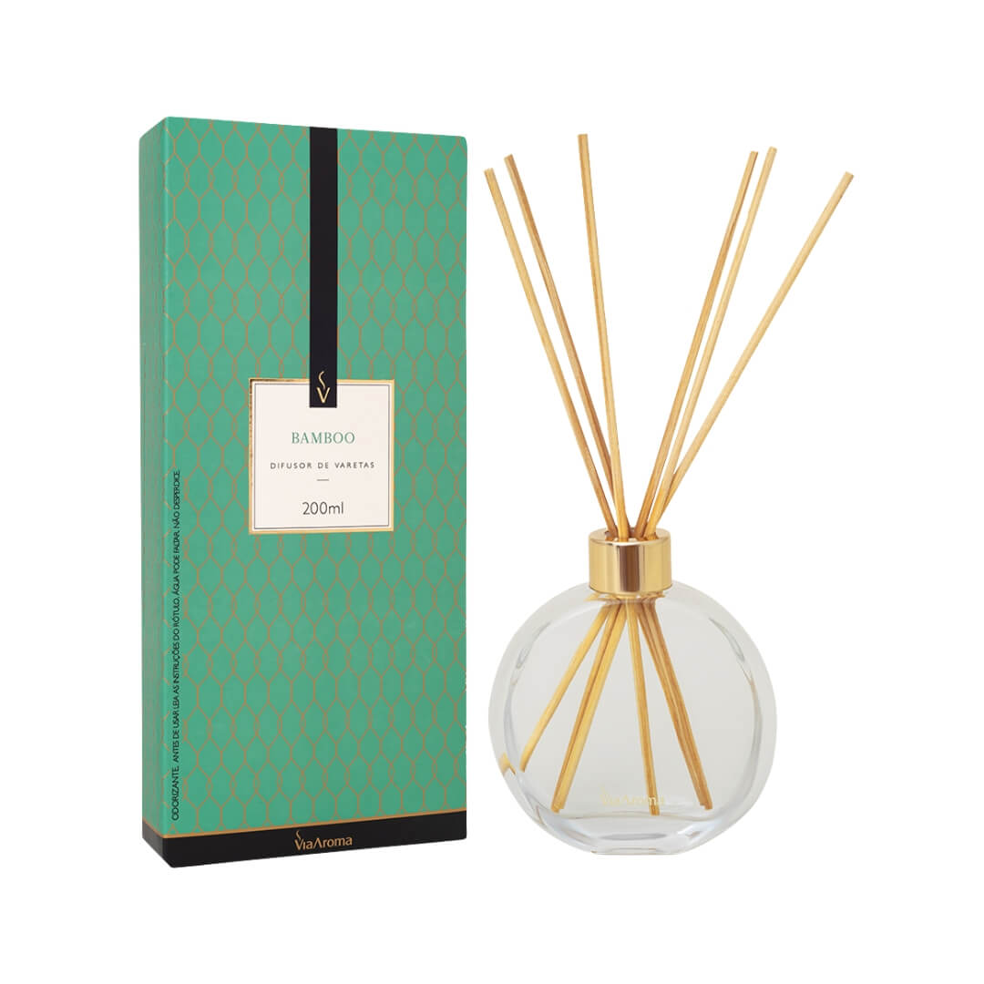 Difusor Aromatizador de Varetas Bamboo - Via Aroma - Dental Access