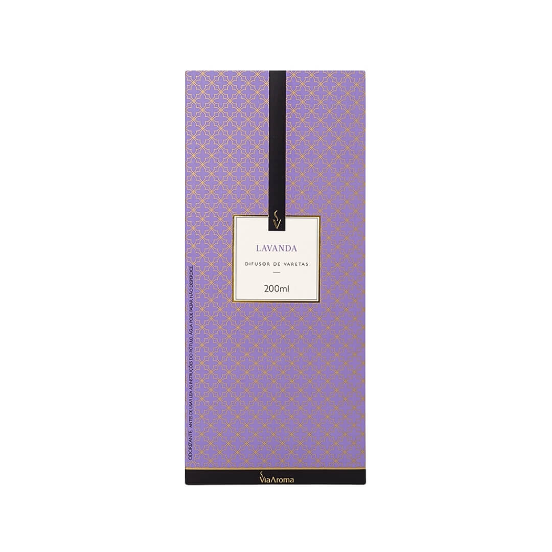 Difusor Aromatizador de Varetas Lavanda - Via Aroma - Dental Access