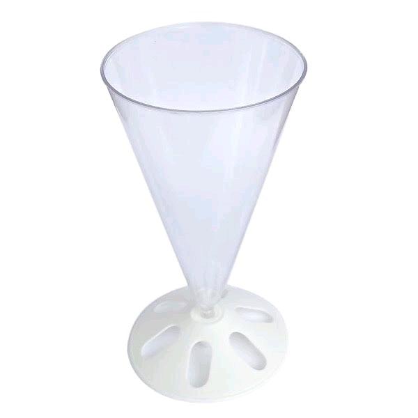 Taça de Sedimentação 200ml em PS Cristal com Base 100 UN - Deskarplás - Dental Access