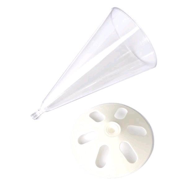 Taça de Sedimentação 200ml em PS Cristal com Base 100 UN - Deskarplás - Dental Access