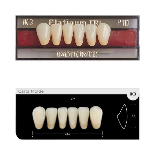 Dente Platinum Tri 03 Camadas Anterior IK3 Inferior-Imodonto