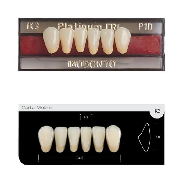 Dente Platinum Tri 03 Camadas Anterior IK3 Inferior-Imodonto - Dental Access