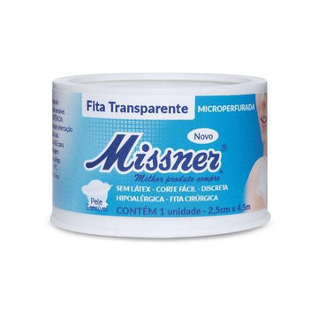 Fita Hipoalérgica Microperfurada Transparente - Missner