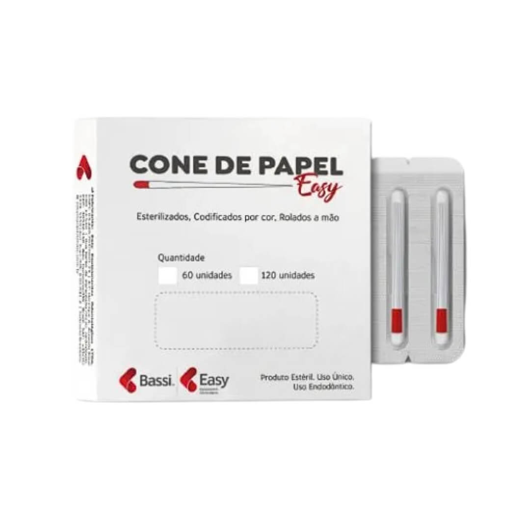Cone de Papel com 120 un - Easy - Dental Access
