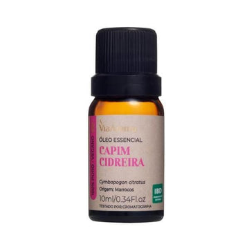 Óleo Essencial Capim Cidreira 10ml - Via Aroma