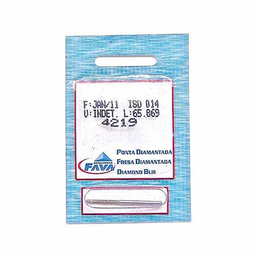 Ponta Diamantada Cilíndrica Extremidade Ogival FG - Fava - Dental Access