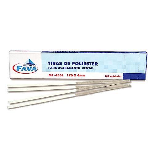 Tira Abrasiva de Poliéster p/ Acabamento (170 x 4)mm 150 UN - Fava - Dental Access