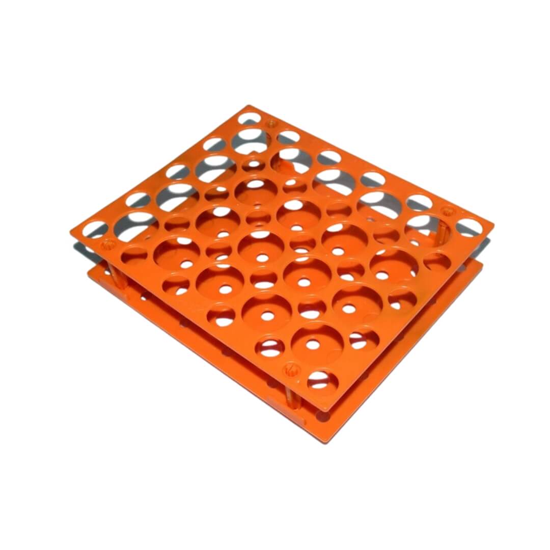 Estante Plástica Laranja para Tubo Falcon - Global - Dental Access