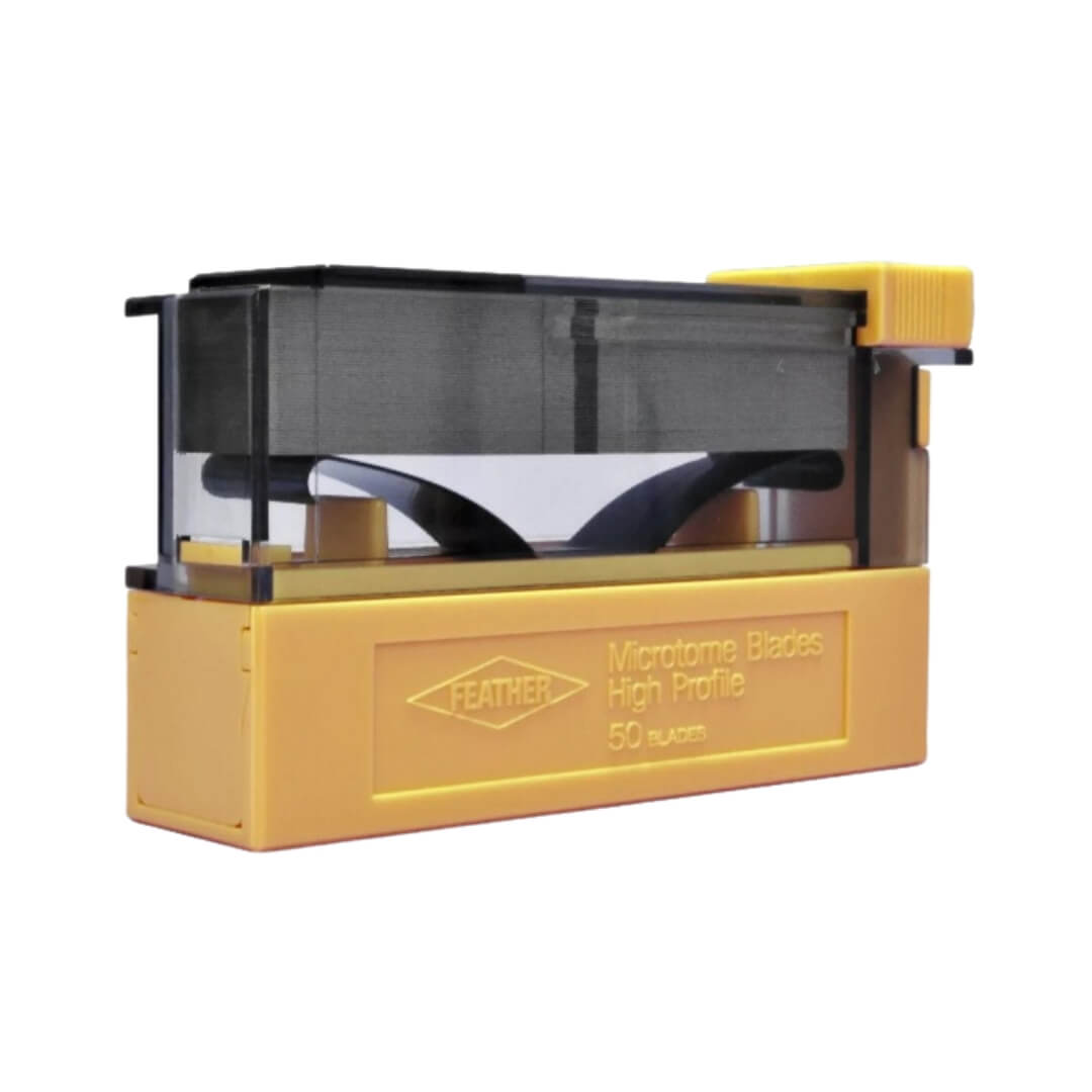 Navalha para Microtomia Perfil Alto High Profile Feather Caixa com 50 Unidades - Global Trade - Dental Access