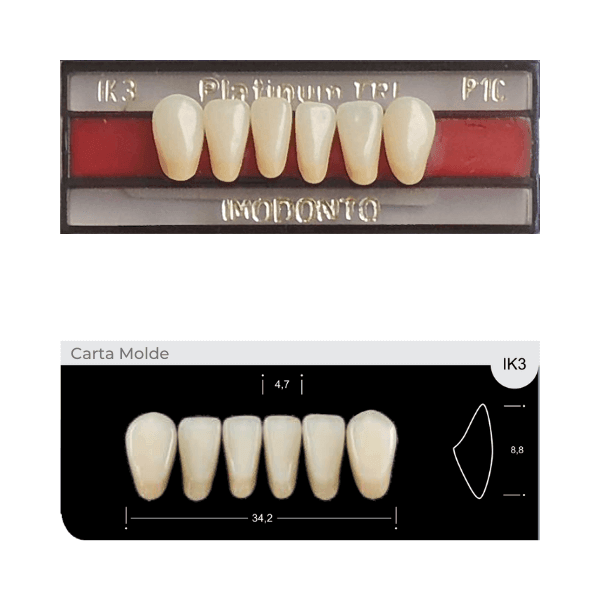 Dente Platinum Tri 03 Camadas Anterior IK3 Inferior-Imodonto - Dental Access