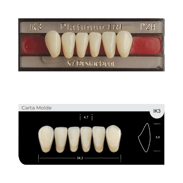 Dente Platinum Tri 03 Camadas Anterior IK3 Inferior-Imodonto - Dental Access
