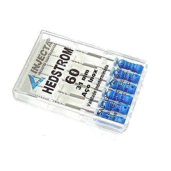 Limas Hedstrom 31MM Caixa com 6 Unidades - Injecta - Dental Access